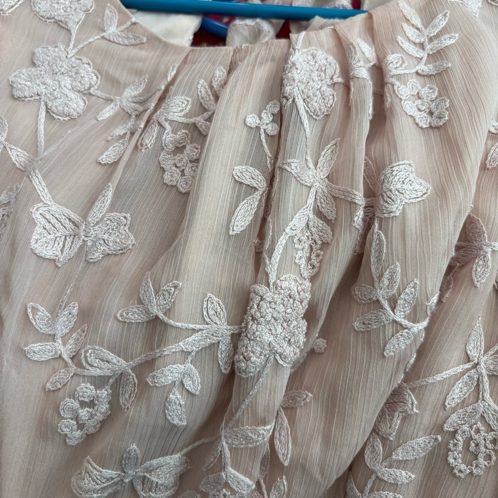 Anthropologie pink lace valentines dress size medium - Picture 7 of 9